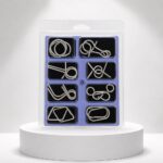 Puzzle Lock 8-Piece Set D of Intellectual Unlocking Puzzle Blister Pack