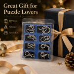 Puzzle Lock 8-Piece Set Model C of Intelligence Unlocking Puzzle Blister Pack