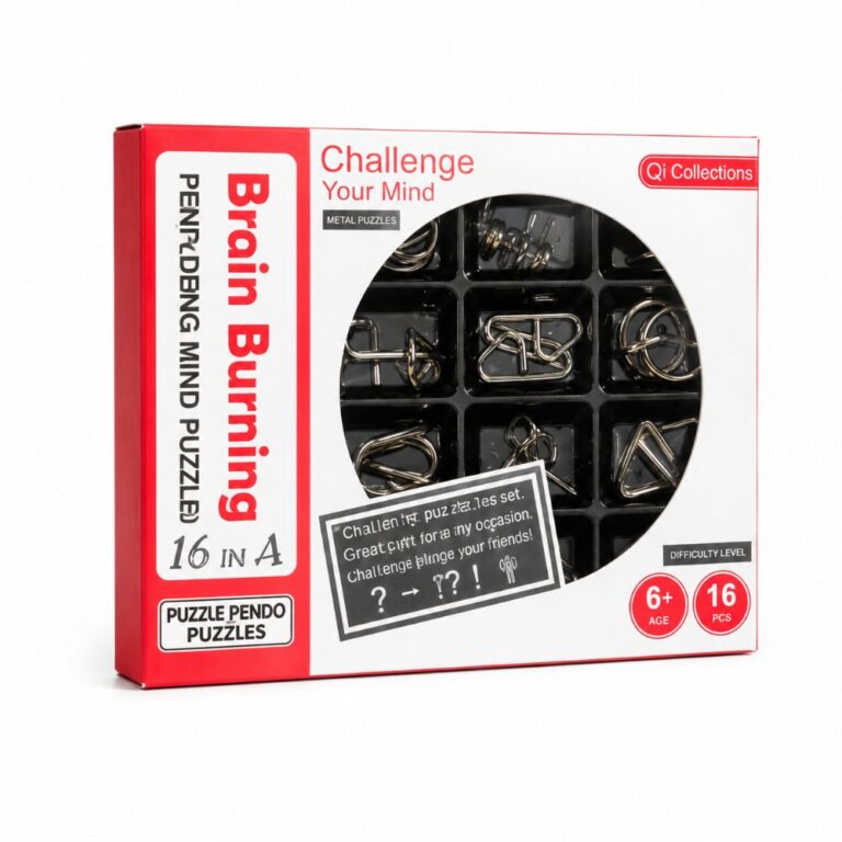 Puzzle Lock 16-in-1 Intelligence Unlock Puzzle (Red Box Version)