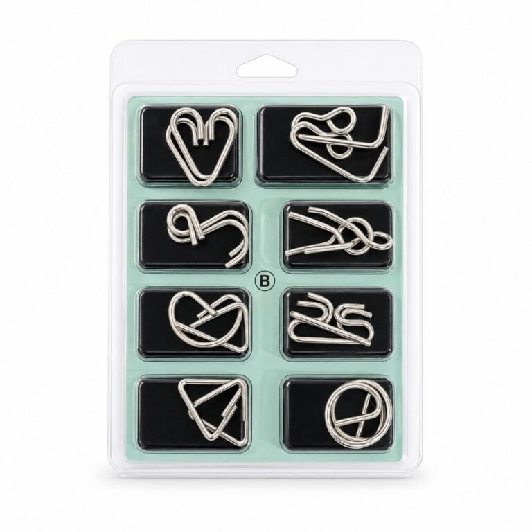 Puzzle Lock 8-piece Set B of Intelligence Unlocking Puzzle Bubble Box