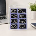 Puzzle Lock 8-Piece Set D of Intellectual Unlocking Puzzle Blister Pack
