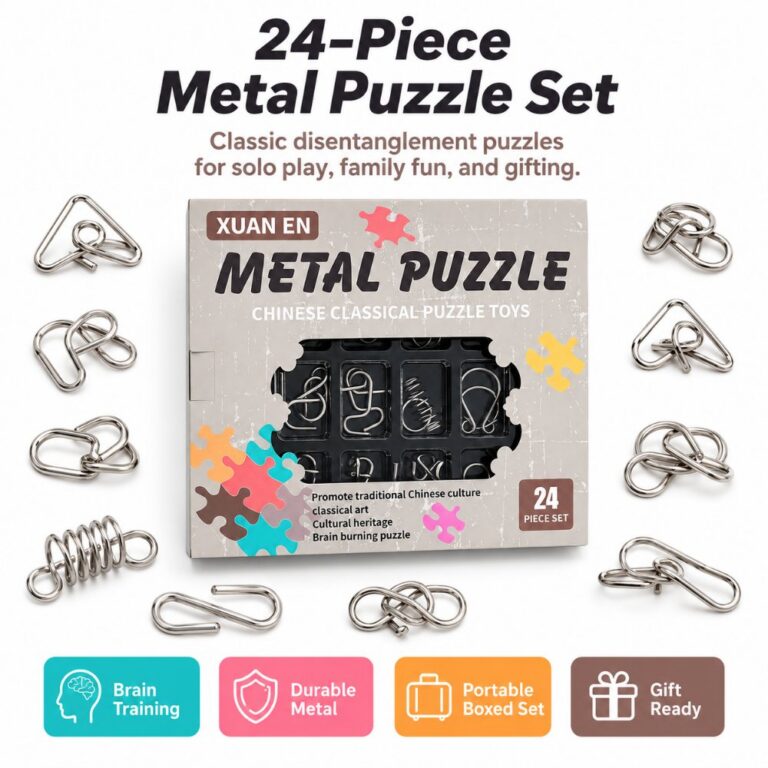 Puzzle Lock Metal Unlock Puzzle 24-in-1 Set