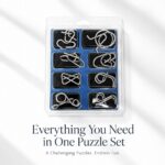 Puzzle Lock 8-Piece Set Model C of Intelligence Unlocking Puzzle Blister Pack