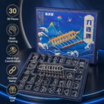 Nine Linked Rings （China Ring） 30-piece Gift Box of Chinese Ring Puzzle Brain Teaser Metal Disentanglement Puzzles