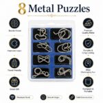 Puzzle Lock 8-Piece Set Model C of Intelligence Unlocking Puzzle Blister Pack