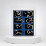 Puzzle Lock 8-Piece Set Model C of Intelligence Unlocking Puzzle Blister Pack