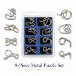 Puzzle Lock 8-Piece Set Model C of Intelligence Unlocking Puzzle Blister Pack
