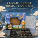 Nine Linked Rings （China Ring） 25-Piece Brain Teaser Metal Puzzle Set Gift Box