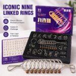 Nine Linked Rings （China Ring） 20-piece Gift Set of Chinese Ring Puzzle Brain Teasers