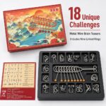 Nine Linked Rings （China Ring） 18-piece Gift Box Set of Chinese Ring Puzzle Brain Teasers