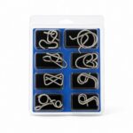 Puzzle Lock 8-Piece Set Model C of Intelligence Unlocking Puzzle Blister Pack