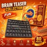 Nine Linked Rings （China Ring） 80-Piece Gift Set of Nine Linked Rings Brain Teaser Puzzles