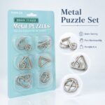 Puzzle Lock 6-Piece Intelligence Unlock Puzzle Card Set (Green Version)