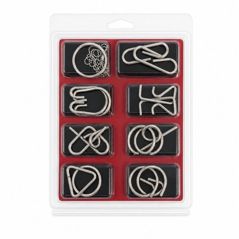 Puzzle Lock 8-Piece Set E of Intellectual Unlocking Puzzle Bubble Box