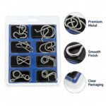 Puzzle Lock 8-Piece Set Model C of Intelligence Unlocking Puzzle Blister Pack
