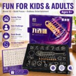 Nine Linked Rings （China Ring） 20-piece Gift Set of Chinese Ring Puzzle Brain Teasers