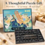 Nine Linked Rings （China Ring） 40-Piece Chinese Ring Puzzle Brain Teaser Set Gift Box