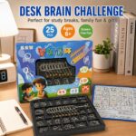 Nine Linked Rings （China Ring） 25-Piece Brain Teaser Metal Puzzle Set Gift Box