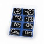 Puzzle Lock 8-Piece Set Model C of Intelligence Unlocking Puzzle Blister Pack