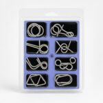 Puzzle Lock 8-Piece Set D of Intellectual Unlocking Puzzle Blister Pack