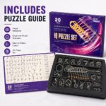 Nine Linked Rings （China Ring） 20-piece Gift Set of Chinese Ring Puzzle Brain Teasers