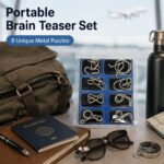 Puzzle Lock 8-Piece Set Model C of Intelligence Unlocking Puzzle Blister Pack