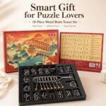 Nine Linked Rings （China Ring） 18-piece Gift Box Set of Chinese Ring Puzzle Brain Teasers