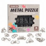 Puzzle Lock Metal Unlock Puzzle 24-in-1 Set