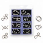 Puzzle Lock 8-Piece Set D of Intellectual Unlocking Puzzle Blister Pack