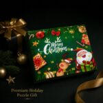 Puzzle Lock 24-Piece Christmas Mystery Box of Intelligence Unlock Puzzles (Green Box Version)