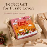 Puzzle Lock 24-Piece Christmas Mystery Box of Intellectual Unlocking Puzzles (Pink Version)