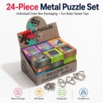 Puzzle Lock Single-Piece Metal Unlock Puzzle 24-in-1 Set