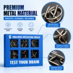 Puzzle Lock Blue 6-in-1 Intelligence Puzzle Buckles