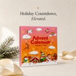 Puzzle Lock 24-Piece Christmas Mystery Box of Intellectual Unlocking Puzzles (Pink Version)