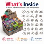 Puzzle Lock Single-Piece Metal Unlock Puzzle 24-in-1 Set