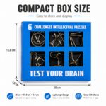 Puzzle Lock Blue 6-in-1 Intelligence Puzzle Buckles