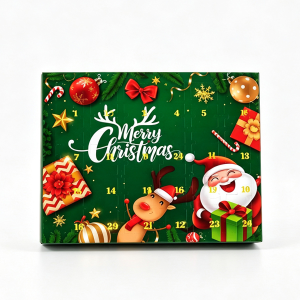 Puzzle Lock 24-Piece Christmas Mystery Box of Intelligence Unlock Puzzles (Green Box Version)