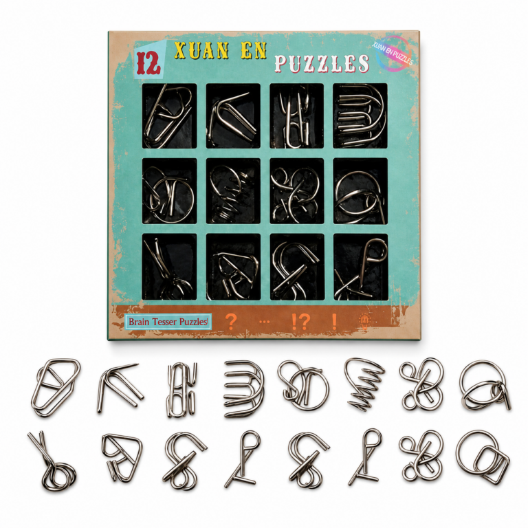 Puzzle Lock Metal Unlock Puzzle 12-in-1 Set