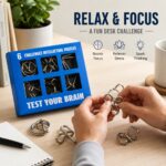 Puzzle Lock Blue 6-in-1 Intelligence Puzzle Buckles