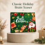Puzzle Lock 24-Piece Christmas Mystery Box of Intelligence Unlock Puzzles (Green Box Version)