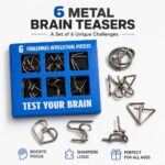 Puzzle Lock Blue 6-in-1 Intelligence Puzzle Buckles