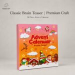 Puzzle Lock 24-Piece Christmas Mystery Box of Intellectual Unlocking Puzzles (Pink Version)