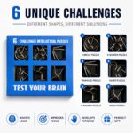 Puzzle Lock Blue 6-in-1 Intelligence Puzzle Buckles